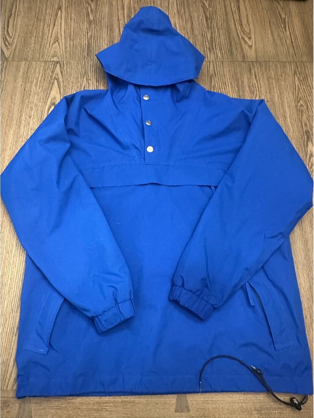 Vintage Woolrich Blue Hooded Pullover Jacket Medium